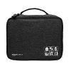Amazon Basics Travel Organiser for Electronic Accessories, Flexible Padded Dividers, Waterproof, Foam Padding, For Cables, Chargers, Hard Disk, Power Bank (Black)