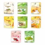 Glowious Combo Pack Of 8 (Sandalwood, Kasturi Turmeric, Lemon Peel, Amla, Hibiscus, Ubtan, Brahmi & Aloe Vera Powder) 400Gms (50Gx8)