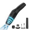 Xech Cordless Vacuum Cleaner for Home, Rechargeable Handheld Portable Vacuums, Ergonomic Compact Design, Mini Vacuum Cleaner Washable HEPA 80W 6000pa Suction (V-Shark) (Black)