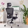 Green Soul® Jupiter Superb Office Chair, High Back Mesh Ergonomic Home Office Desk Chair with 2D Adjustable Armrests & Lumbar Support, Smart Multi-Tilt Lock Mechanism & Heavy Duty Metal Base (Black)…