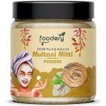 Foodery Pure Multani Mitti Powder (Fuller’s Earth) Skin Face Clays (400g)