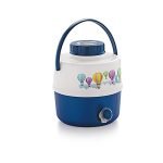 Cello Travel Star Plastic Insulated Water Jug, 7.5 litres, White/Blue