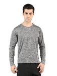 CHKOKKO Men’s Gym Regular Fit Full Sleeves T-Shirt Darkgrey L