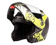 Vega Crux Dx Flip-Up Dull Black Neon Yellow , Size: L(59-60 cm)