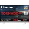 Hisense 139 cm (55 inches) Tornado 2.0 Series 4K Ultra HD Smart LED Google TV 55A7H (Silver)