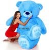 TEDSTREE 3 Feet/91Cm Skin Friendly Ultra Soft Teddy Bear for Kids Perfect Present for Birthday, Babies, Girls, Boy, Girlfriend -(Blue Printed-3 Feet/ 91Cm)