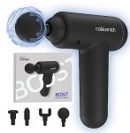 Caresmith Charge Boost Massage Gun | True Percussion with Large Torque motor | 3200 strokes per min | 4 Heads for whole body | Deep tissue percussion body massager machine for pain relief | Massage Machine for Women & Men