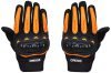 Amazon Brand – Solimo Bike Riding Gloves with TPR Finger Armour, Black & Orange, XL