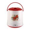 Cello Cruiser Plastic Insulated Water Jug, 14 litres, White & Red