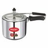 Baltra Stella Aluminium Inner Lid Pressure Cooker 3 Litres,Induction Bottom Silver (ISI Certified, 5 year warranty with Doorstep Service)