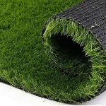 Kuber Industries PVC 45 MM Artificial Grass Door Mat – 24″x 15″, Green (Grass0113), Standard