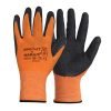 KARAM HS01 Prokut Safety Gloves | (Orange Liner With Black Crinkle Latex Coating Provides an Excellent Grip and Good Mechanical Performance For Protection And Durability) |SIZE – MEDIUM