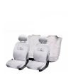 FLOMASTER Towelmate Seat Cover for Mahindra XUV (Set of 3, White)
