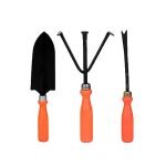 Kraft Seeds by 10CLUB Garden Tool Set – 3 Pcs (Big Shovel, Cultivator, Weeder) | Terrace Gardening Accessories | Gardening Tools Kit for Home Gardening | Essential Farming Spade, Trowel, Tiller
