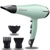 Kubra KB-229 Hair Dryer And Straightener For Women, Green | With Diffuser | Concentrator For Salon Like Results | 2200 Watts | Cool Shot Button| 3 Heating And Speed Settings
