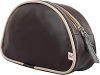 Fun Homes Soft Leather Travel Toiletry Organizer Dopp Kit Water-Resistant Shaving Bag for Toiletries Accessories (Brown)