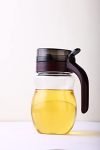 GANESH Multipurpose Handy Oil Pourer, Food Grade Plastic Olive Oil, Easy Flow Vinegar Dispenser, Transparent Portable, Dust and Leak Proof Jar, Multicolour (650 ML)