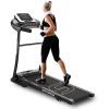 Sparnod Fitness STH-1250 Treadmill for Home Use – Easy Self Installation, 3 HP Peak Motor, 12Km/Hr Speed, 100 Kg Max User Weight, 12 Preset Workouts, Manual Incline, Speakers