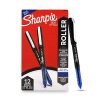 SHARPIE Blue Roller Ball Pen |Smudge Proof Ideal for Regular Office Usage |Stationery Items | Needle Point (0.5mm) |Pack of 12