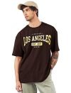 LEOTUDE Men’s Oversized Round Neck T-Shirts (GRL_FS49_Brown_LSANGL_P_Brown_L)