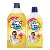Maxkleen Wipro Disinfectant Surface & Floor Cleaner Liquid, Citrus, 975ml + 500ml free|Suitable for all floors |Kills 99.9% germs |Tough stain removal