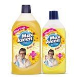 Maxkleen Wipro Disinfectant Surface & Floor Cleaner Liquid, Citrus, 975ml + 500ml free|Suitable for all floors |Kills 99.9% germs |Tough stain removal