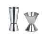 Dynamic Store Dynore Set of 2 Double Sided Peg Measures – 30&60, 20&40 ml Each, Silver (Stainless Steel)
