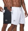 Fort Worth Mens Breathable Honeycomb Running, Gym Wear, Athlete Shorts for All Sports (Pack of 2)
