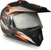 TVS Riding Motorbike Helmet Black Orange and White – M