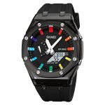SKMEI Men Watch Dual-Display Electronic Watch with Luminous 50m Waterproof Watch Fashion Mutifunctional Sports Watch for Men- 2100