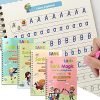 Sanghariyat Magic Practice Copy Book for Pre-School Kids, Re-Usable Drawing, Alphabet, Numbers and Math Exercise , English Magic Book for Children (4 x Books,5 x Refill,1 x Pen,1 x Grip),Multicolor