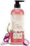 Khadi Pureus Herbals Shreekesha Red Onion Shampoo for Stronger Healthy Hair, Hair Fall Control, Hair Growth & Boost Scalp Health | Herbal Hair Cleanser with Ayurvedic properties & Pure Natural Ingredients for Women & Men (500 ml)