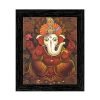Indianara Lord Ganesha Framed wall Painting with Table Top 2236TTBK (8 ix 6 inch) -WITH FRAME & GLASS