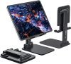 STRIFF Foldable Tablet Mobile Tabletop Stand Holder – Angle & Height Adjustable Desk Cell Phone Holder Anti-Slip Compatible with Smartphones/iPad Mini/Game/Kindle/Tablet(4-10″)