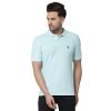 Red Tape Collar Neck T-Shirt for Men | Comfortable & Breathable_RHP1094A-L Mint Blue