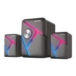 Ant Esports GS270 2.1 Stereo Wired Gaming Speakers with Subwoofer, RGB Lights Stereo Bass 11W – Black