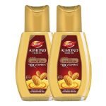 Dabur Almond Hair Oil – 580ml(290ml*2) | Provides Damage Protection | Non Sticky Formula | For Soft & Shiny Hair | With Almonds, Keratin Protein, Soya Protein & 10X Vitamin E