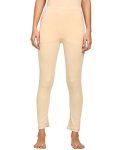 Fruit of the Loom Soft Cotton Blend Thermal Bottom Pant for Women | Comfortable Fit | TAN Pack of 1