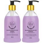 Bathing Essentials Natural Anti Hair Fall & Dandruff Control Shampoo (300ml) + Conditioner (300ml) Combo. Anti Dandruff & Hair Growth Kit. All Hair Types – Women & Men. SLS | Paraben Free (Crafted with 10+ Natural Ingredients) | Lavender Fragrance