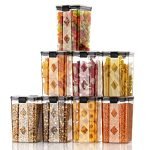 GOLWYN Air Tight Containers For Kitchen Storage Set, Container For Kitchen Storage Set, Kitchen Organizer And Kitchen Storage (1100 ML Set Of 4)(Plastic)