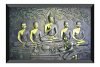 SAF Buddha Design Exclusive Art with Frame (14 inch X 20 inch) AANFM16