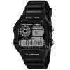 V2A Digital Men’s Watch (Black Dial Black Colored Strap)