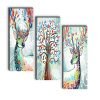 SAF set of 3 Deer UV textured self adeshive wall painting for home decoration SANF-SJ85