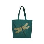 Eco Right Large Tote Bags for Women with Zip & Pocket, Cotton Handbags, Tote Bag Canvas for College, Office & Shopping