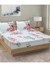 HOMETALES Cotton Floral Printed Bedsheet with 2 Pillow Covers-Assorted