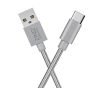 Zinq Technologies USB Type C to USB Type A 2.0 Cable for Smartphone (Silver)