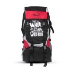 Trunkit Adventure Series Water Resistance Trekking Hiking Travel Bag With Shoe Compartment Rucksack – 55 L (Black/Red)