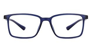 LENSKART BLU | Zero Power Blue Cut Computer Glasses| Gaming Glasses | Anti Glare, Lightweight & Blocks Harmful Rays | UV Protection Specs | Men & Women | Large | LB E13737