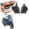 Oshotto 12V Car Horn- Trumpet Sound 2Pc Set(Low + High) Compatible with Honda Activa