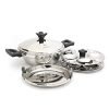 Coconut Stainless Steel Dakshin MultiKadai Idly Steamer / 8 Idly – Diamater – 9.5 Inches